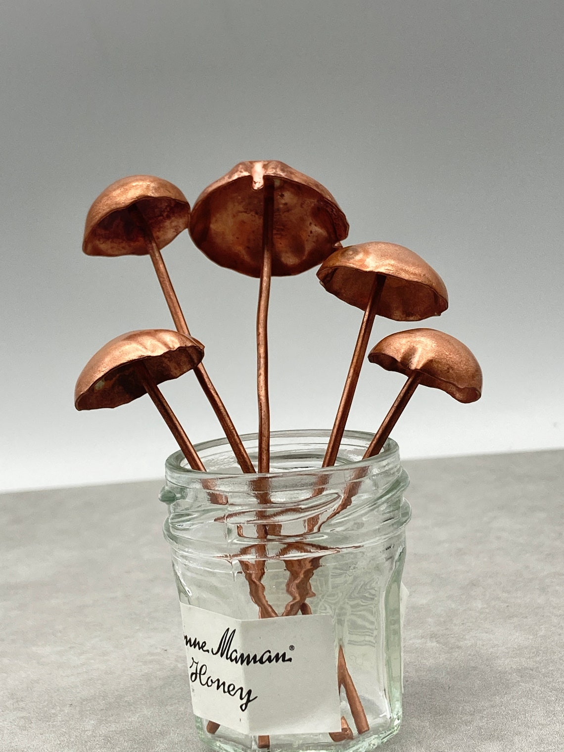 Garden Mushrooms Copper Metal Ornament outdoor decoration Etsy