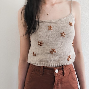 Knitting Pattern | Lazy Daisy Crop