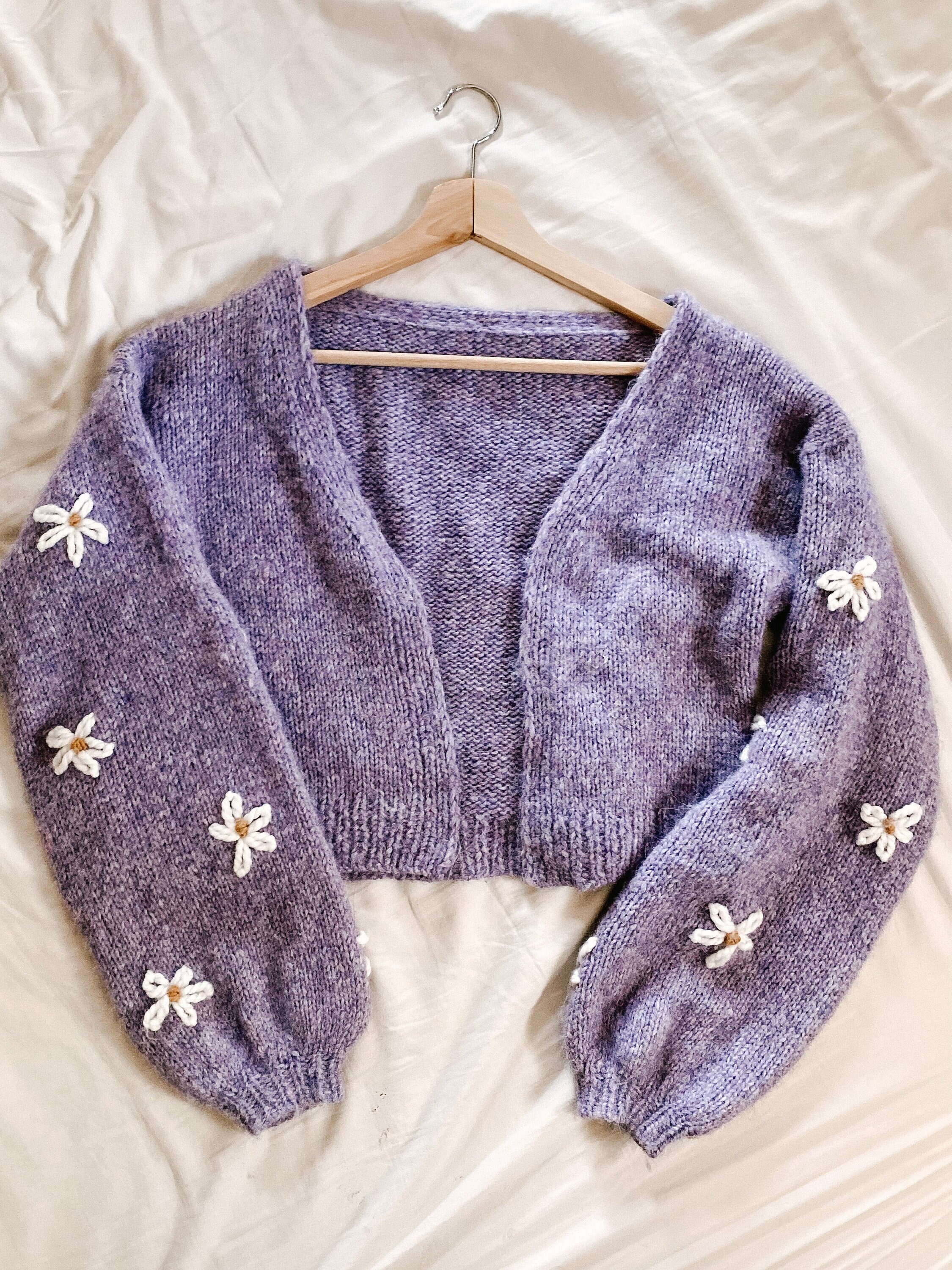Knitting Pattern Lazy Daisy Cardigan | Etsy