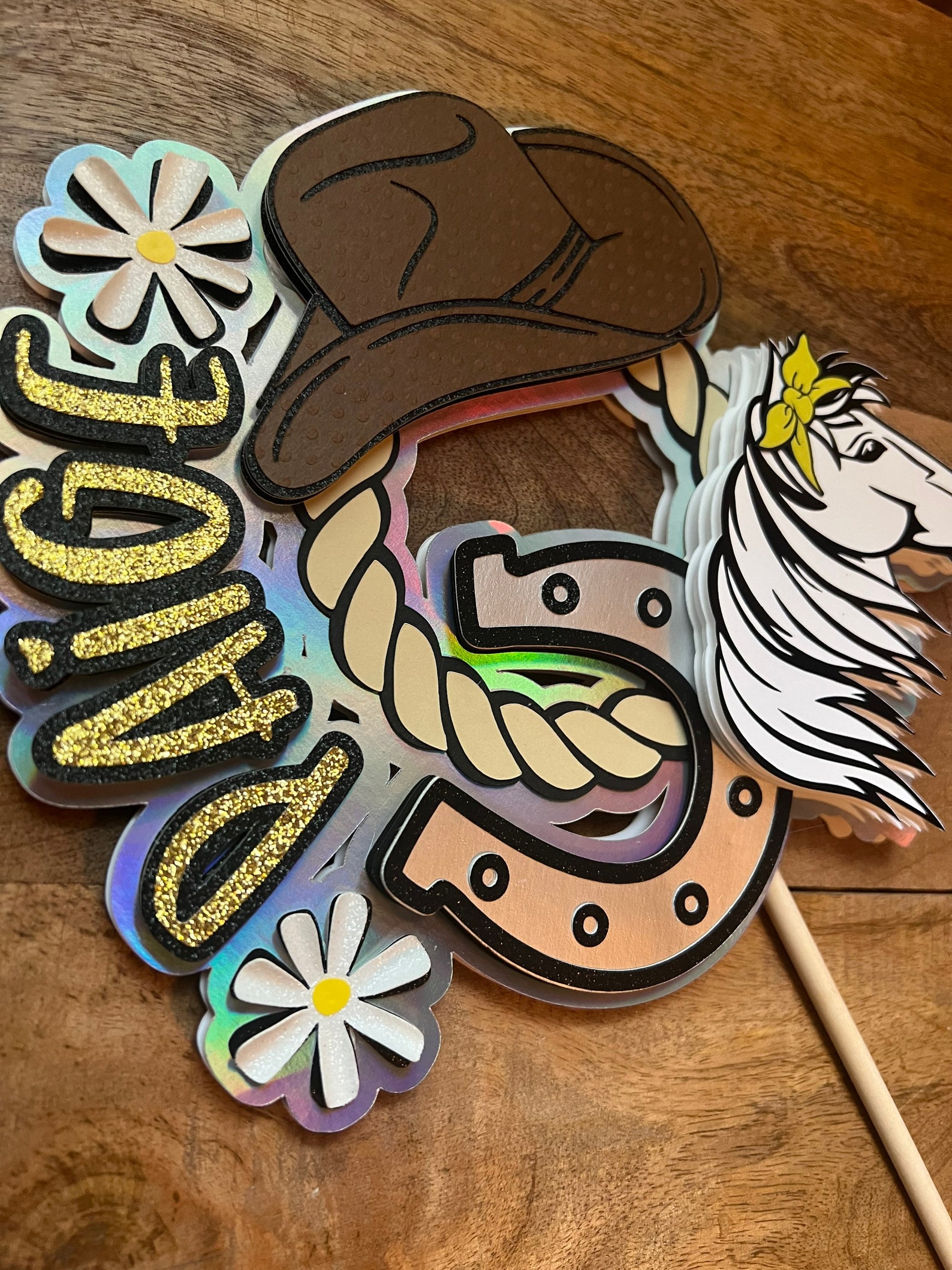 Rodeo Cake Topper - Etsy