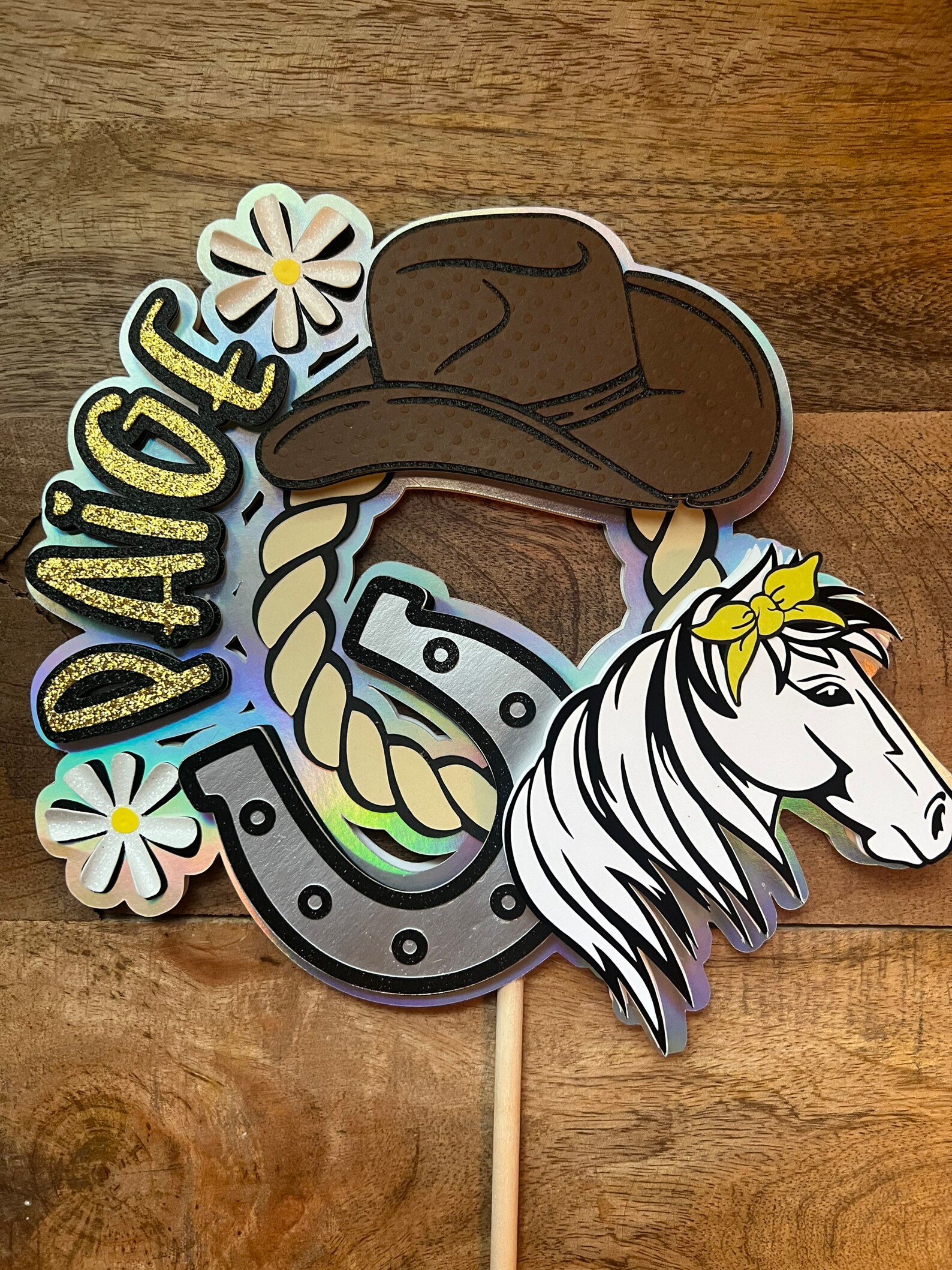 Rodeo Cake Topper - Etsy