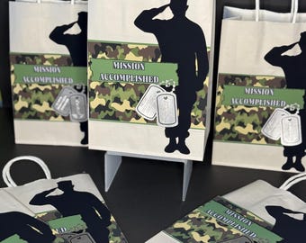 Army Party Military Soldier Party Decor Camouflage Military Party Bag Bootcamp Party Camo