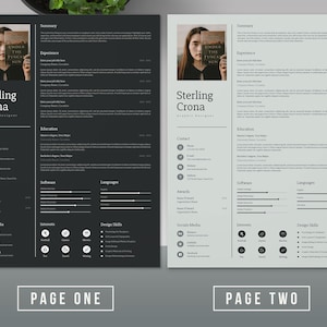 Modern CV Design, Creative Resume Template, Photoshop CV Template ...