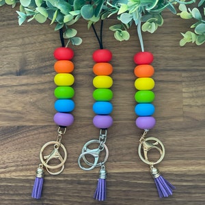 Rainbow Lanyard | Teacher Lanyard | Rainbow Lanyards | Student Lanyard | School Lanyard | Silicone Lanyard | Teacher Gift | Lanyards