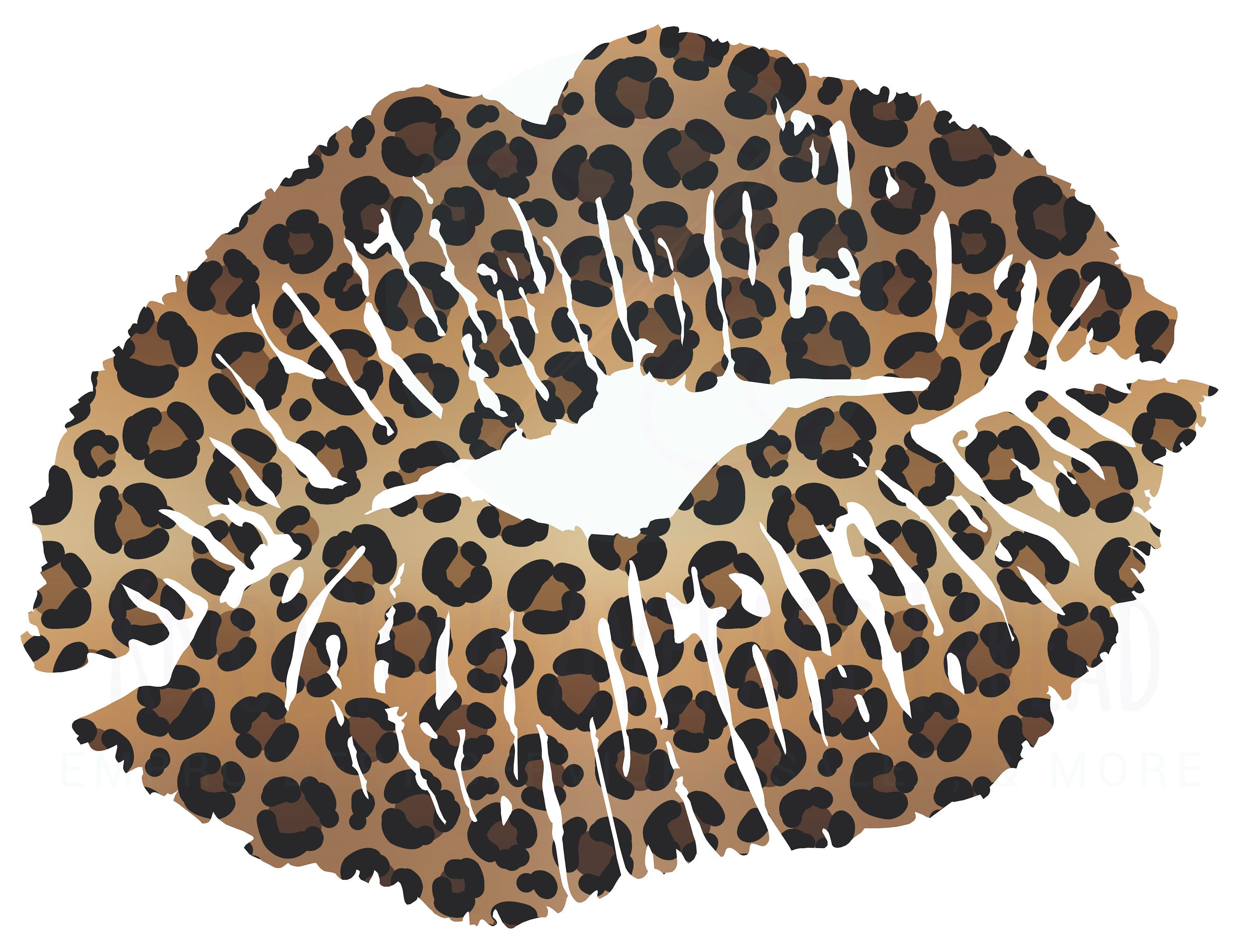 Cheetah Print Lips SVG