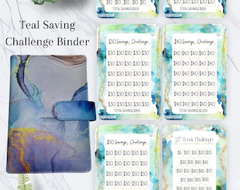 Savings Challenge Binder | A6 Binder | Set of 6 | Savings Binder