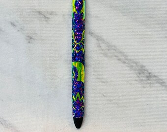 Villain glitter ink joy gel pen, Ink Joy Pen, refillable pen, glitter ink joy pen, journaling, work pen
