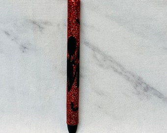 Halloween ink joy gel pen, Ink Joy Pen, refillable pen, glitter ink joy pen, orange glitter, pumpkin king
