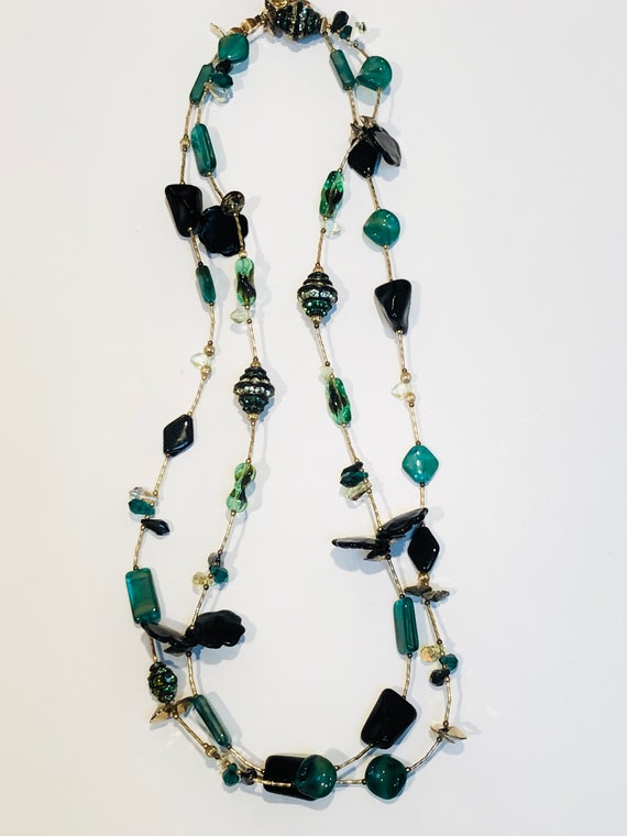 Shades of Green Chipita necklace