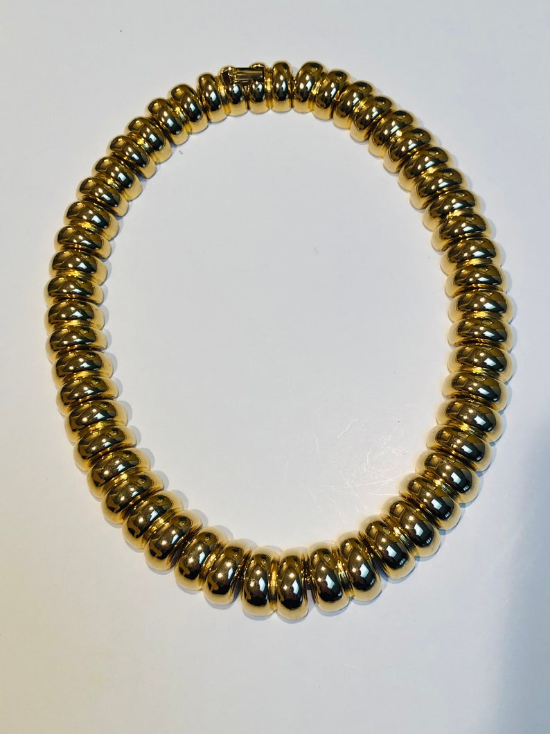 Stunning Gold Filled Choker Necklace Etsy