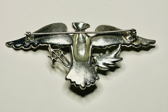WWII Eagle Pin Sweetheart Brooch - image 4