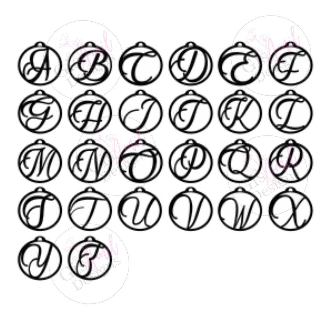 Car Mirror Charm Monogram Car Charm Wooden Monogram Car Etsy