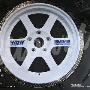 Record Player Slipmat - Volk Racing TE37 Wheel