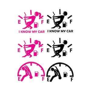 Funny Gas Gauge Decal