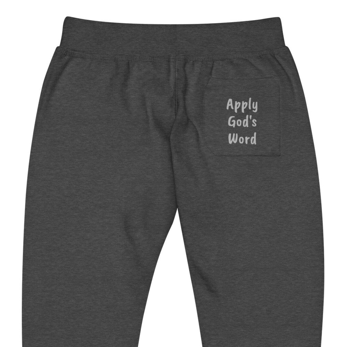 Apply God's Word Embroidered Fleece Sweatpants Etsy