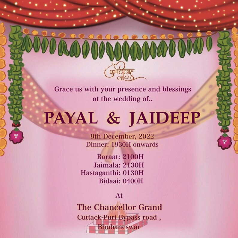 Wedding Digital Invitation,ecard Invite , Made to Order, Digital