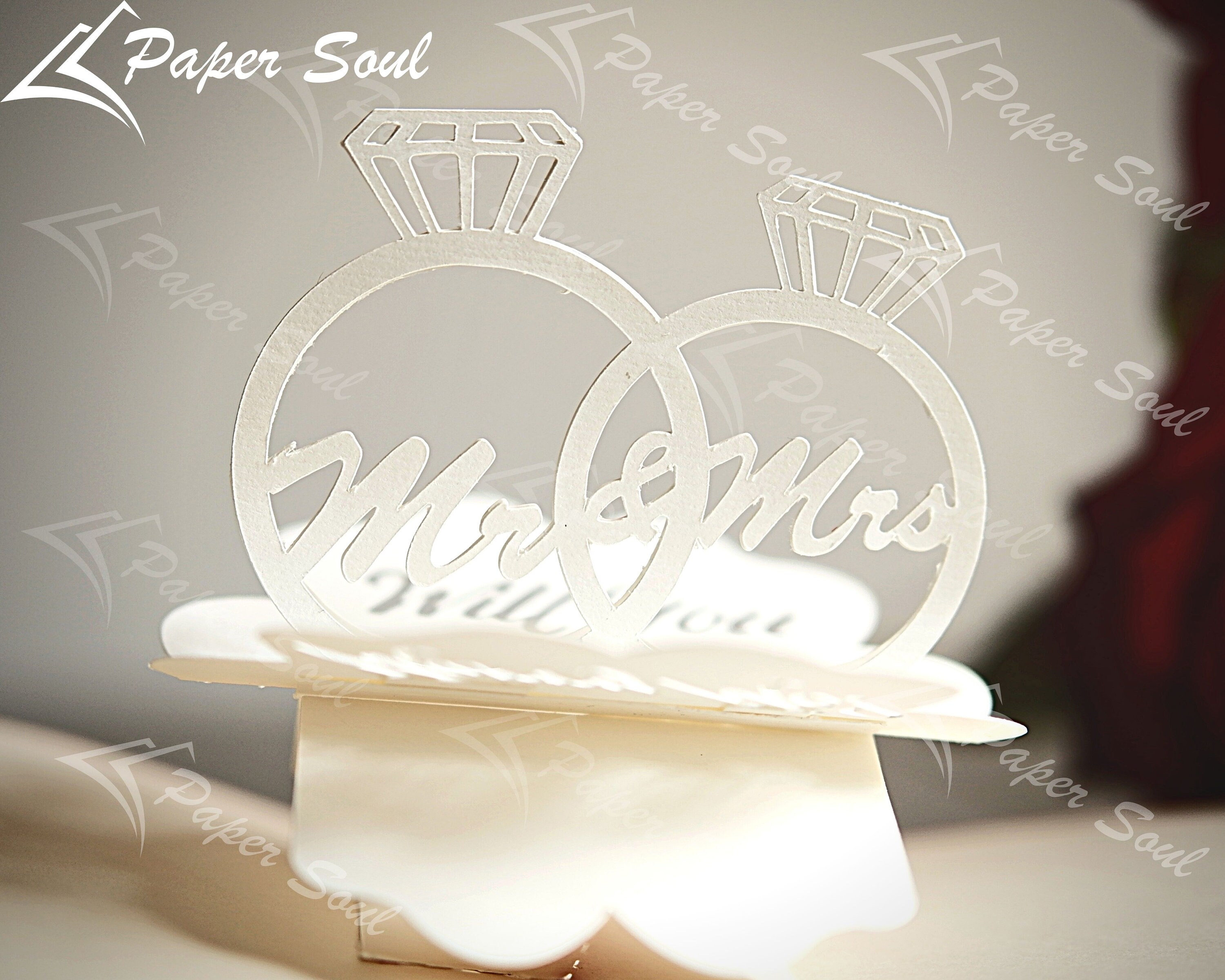 Marry Me Pop-up Card SVG | DIY Gift for Her | Papercut Template Love ...