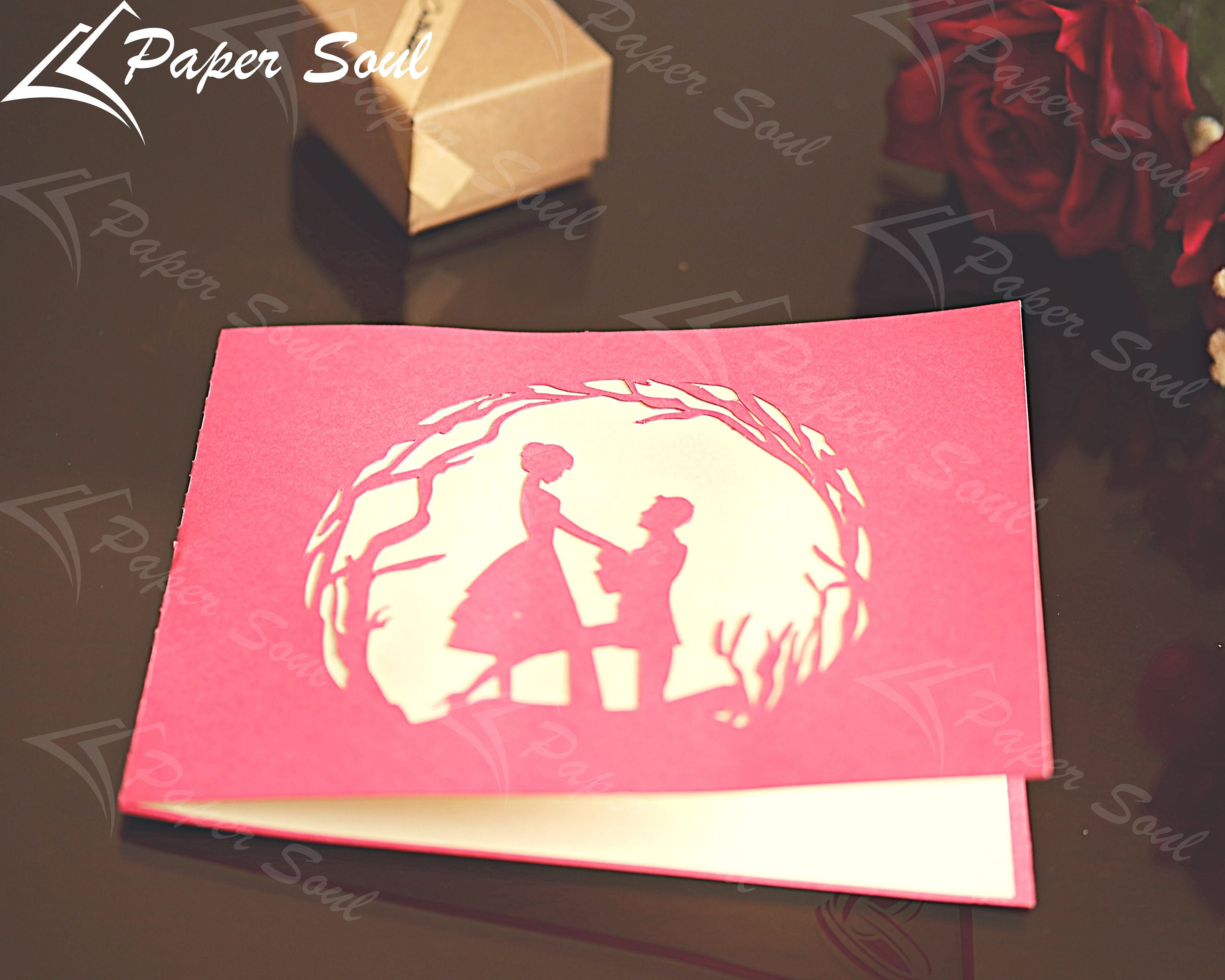 Marry Me Pop-up Card SVG DIY Gift for Her Papercut - Etsy UK