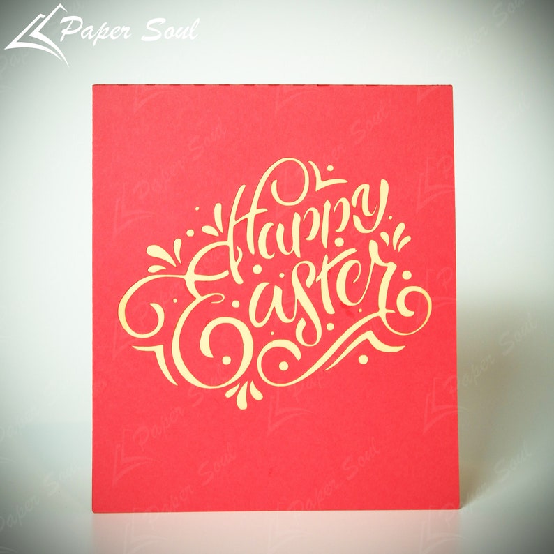 Easter pop up card template Easter bunny card svg Happy Easter svg 3d Easter egg SVG 3d paper Paper Craft image 2