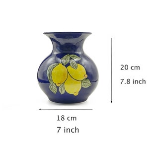 8 inch Handmade Turkish Ceramic Vase, Decorative Pottery Vase, Centerpiece Vase, Table Top Decor, Gift for New Home