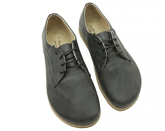 Handmade Leather Grounding Shoes: Women's Wide Barefoot Shoe