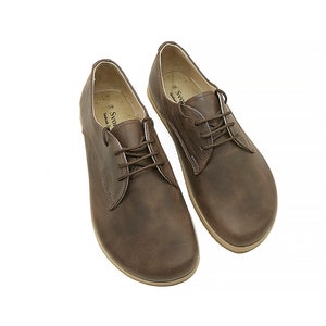 Women Zero Drop Shoes | Womens Barefoot Shoes | Oxford Shoes | Handmade Shoes | Leather Shoes
