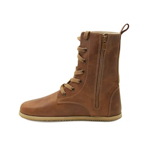 Women Wide Boot | Women Barefoot Shoes | Earthing Boot | Leather Handmade Boot