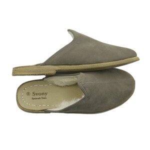 Lamb Shearling Gray Handmade Yemeni Slipper, Casual Women Slipper, Nubuck Slipper, Women Slipper, Flat Slippers, Comfortable  Slipper
