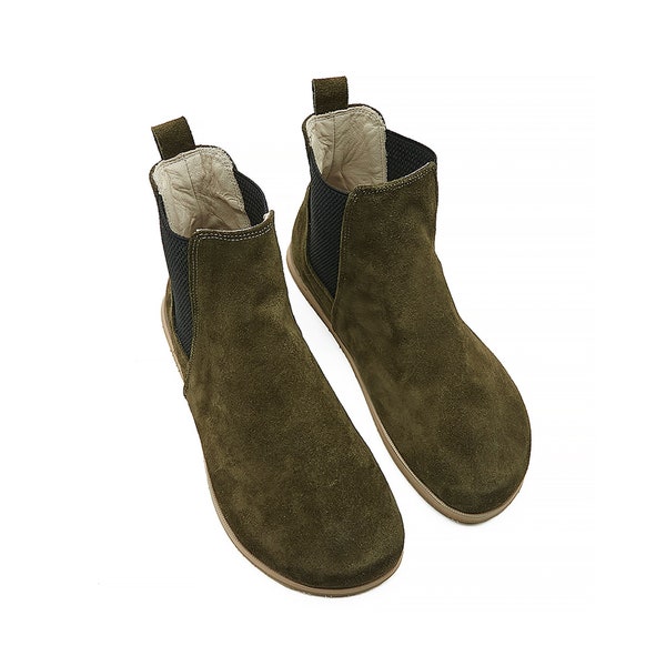 Women Chelsea Boots | Barefoot Boots | Wide Toe Box | Zero Drop Boots | Leather Insole and Outsole