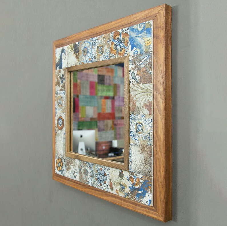 Decorative Handmade Mirror, Tile Mirror, Home Decor Mirror, Bohe Decorative Handmade Mirror, Tile Mirror, Home Decor Mirror, Bohe