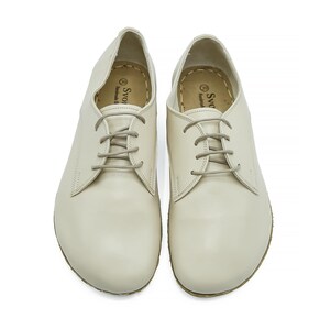 Men&#39;s Handmade Barefoot Oxford Tie Shoes - Zero Drop Yemeni Sole Classic Shoes - Minimalist Organic Grounding Shoes