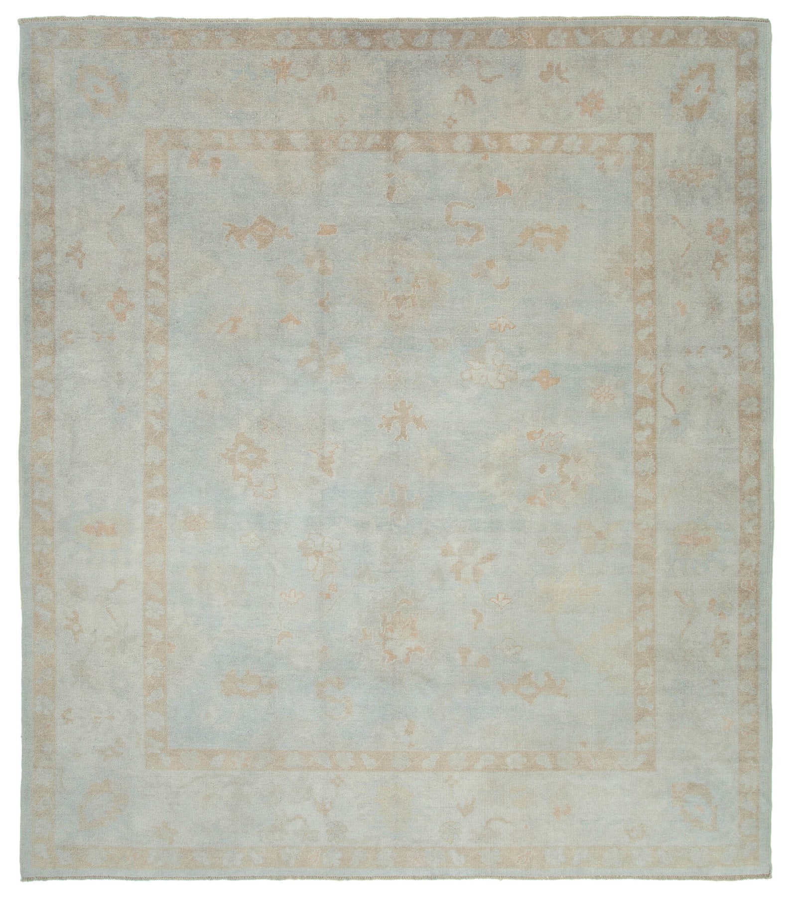 10x12 Handmade Gray Oushak Rug Oversize Area Rug Large Area Etsy