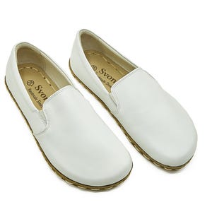 Men's Handmade Barefoot Yemeni Shoes - Zero Drop Leather Sole Slip Ons - Minimalist Organic Grounding Slip On Comfy Shoes