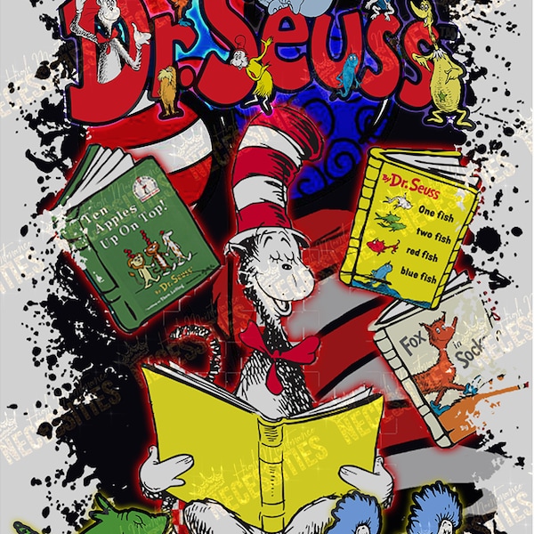 Dr Seuss Tshirt Template - Etsy