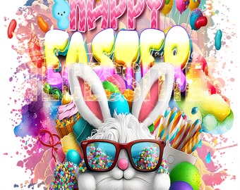 Happy Easter Digital Download Tshirt Design