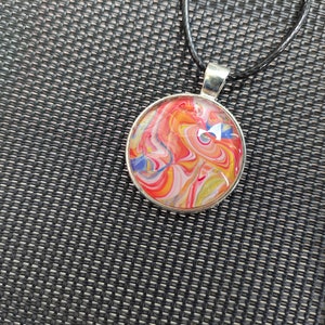 Ketting met acryl gieten hanger