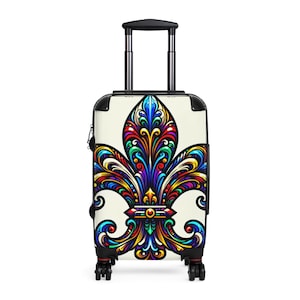 Kleurrijke bloemenkoffer - Levendige reisbagage, uitrusting met patroon voor uitstapjes, stijlvolle handbagage voor avonturiers, perfect reiscadeau