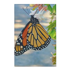 Butterfly Area Rug, Monarch Butterfly Design, Home Decor Accent, Nature Lover Gift, Living Room Rug, Bedroom Mat
