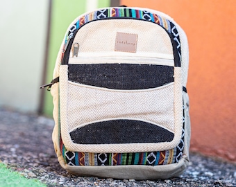 Himalayan Hemp Backpack | Handmade | Eco-Friendly | Vegan | Travel | Festival | Gym Bag | School Laptop | Hippie | BOHO | Hiking | Rucksack