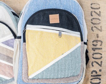 Himalayan Hemp Backpack | Handmade | Eco-Friendly | Vegan | Travel | Festival | Gym Bag | School Laptop | Hippie | BOHO | Hiking | Rucksack