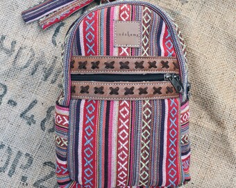 Himalayan Hemp Backpack | Handmade | Leather | Travel | Festival | Gym Bag | School Laptop | Hippie | BOHO | Hiking | Rucksack