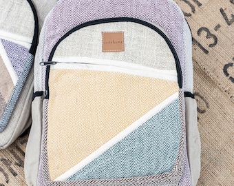 Himalayan Hemp Backpack | Handmade | Eco-Friendly | Vegan | Travel | Festival | Gym Bag | School Laptop | Hippie | BOHO | Hiking | Rucksack