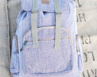 Himalayan Hemp Backpack | Handmade | Eco-Friendly | Vegan | Travel | Festival | Gym Bag | School Laptop | Hippie | BOHO | Hiking | Rucksack