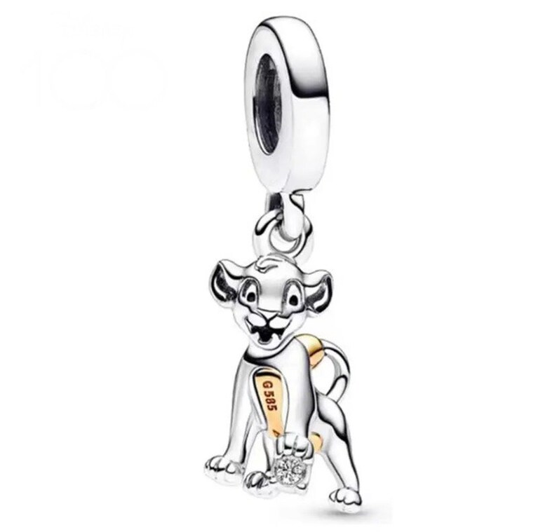 S925 Sterling Silber Pandora Charm Anhänger Disney Jubiläum Mickey Minnie Dumbo Fit Pandora Schlangenkette Charme europäischen Armband Bild 5