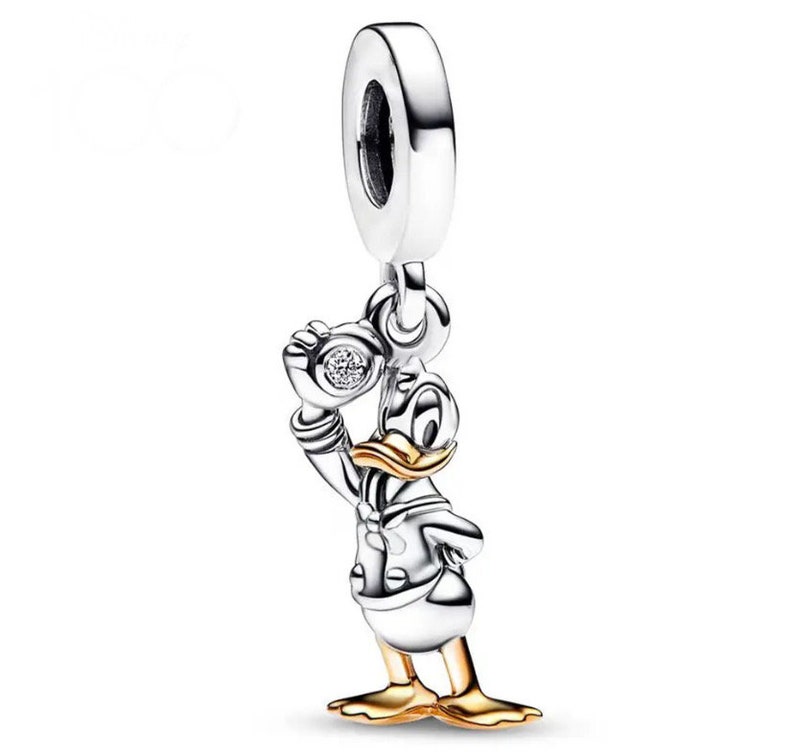 S925 Sterling Silber Pandora Charm Anhänger Disney Jubiläum Mickey Minnie Dumbo Fit Pandora Schlangenkette Charme europäischen Armband Bild 6