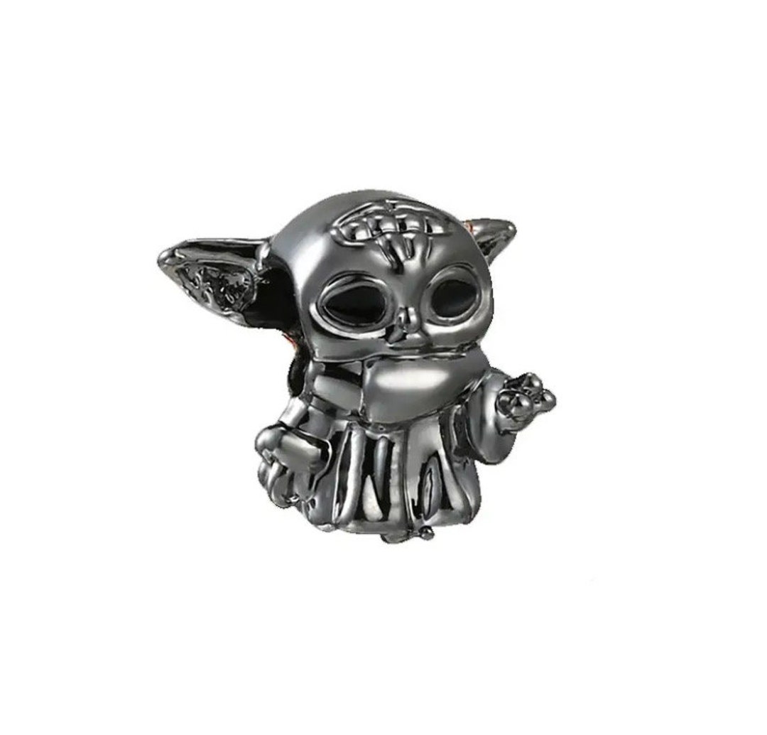 S925 Sterling Silver Star Wars Yoda Baby Pandora Charm Pendant Heart