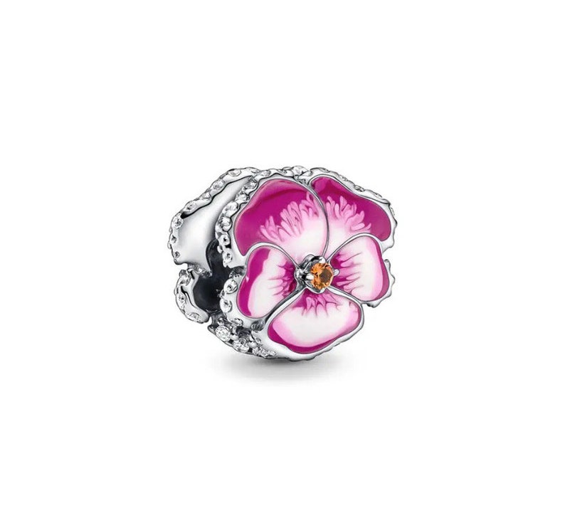 Ciondolo con ciondolo Pandora in argento sterling S925 con perline pendenti, con ciondolo a catena a forma di serpente Pandora, braccialetto europeo, con ciondoli per bracciale Pandora 6