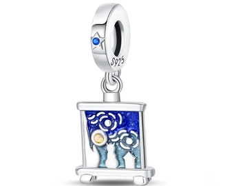 S925 Sterling Silber Künstler Pinsel Werkzeuge Farbpalette Ölmalerei Charms Beads Fit Pandora Armbänder DIY Schmuck Geschenke