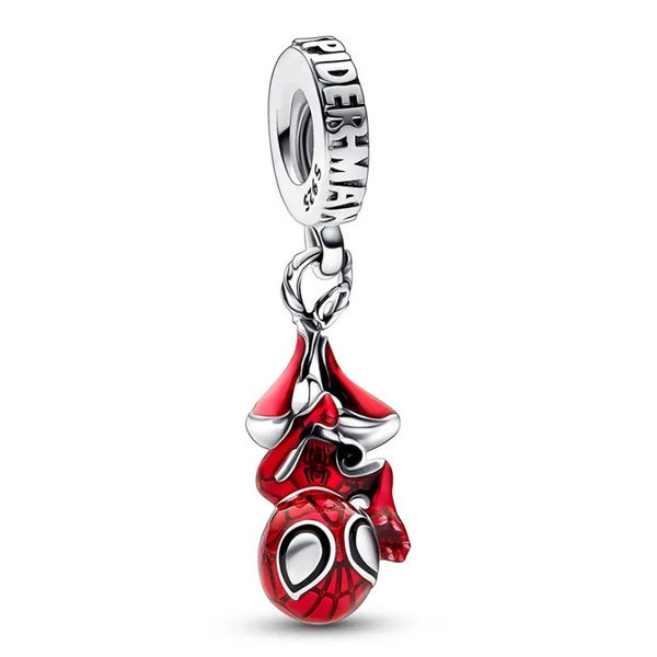 S925 Sterling Silber Pandora Charm Anhänger, Herz Birthstone, passen Pandora Schlangenkette Charme europäischen Armband, Avengers, Spider man, Venom