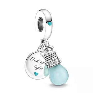 S925 Plata Esterlina Pandora Charm Camaleón Cuelga Cuentas Brillante Luciérnaga Colgante Fit Pandora Cadena De Serpiente Charm Pulsera Europea 1